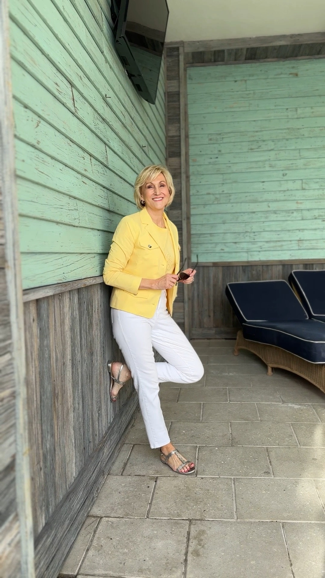 Add a touch of sunshine yellow to your wardrobe this spring with this gorgeous pretty flower appliqué t-shirt. Made from luxuriously soft cotton with a modern boxy fit. Wear it with crisp straight leg jeans and this yellow mellow poplin jacket. 
I scooped up this entire look from @talbots and is one fab find!
🌼Scroll down to shop & follow for more


#LTKSeasonal #LTKOver40 #LTKWatchNow