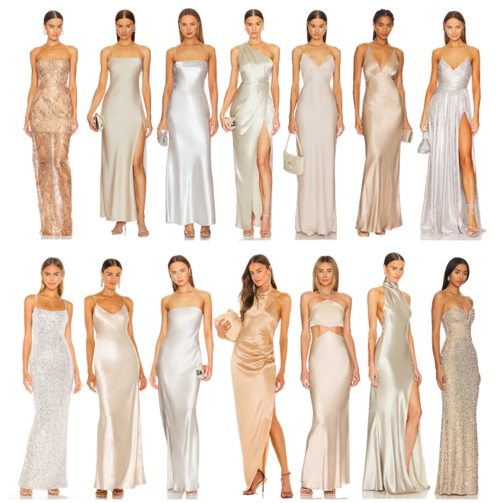 LIGHT TONE METALLIC BRIDAL PARTY 🫶 #champagnegown #silvergown #goldgown #bridalpartygowns #bridesmaidgowns #bridesmaiddresses 

#LTKSeasonal #LTKstyletip #LTKwedding