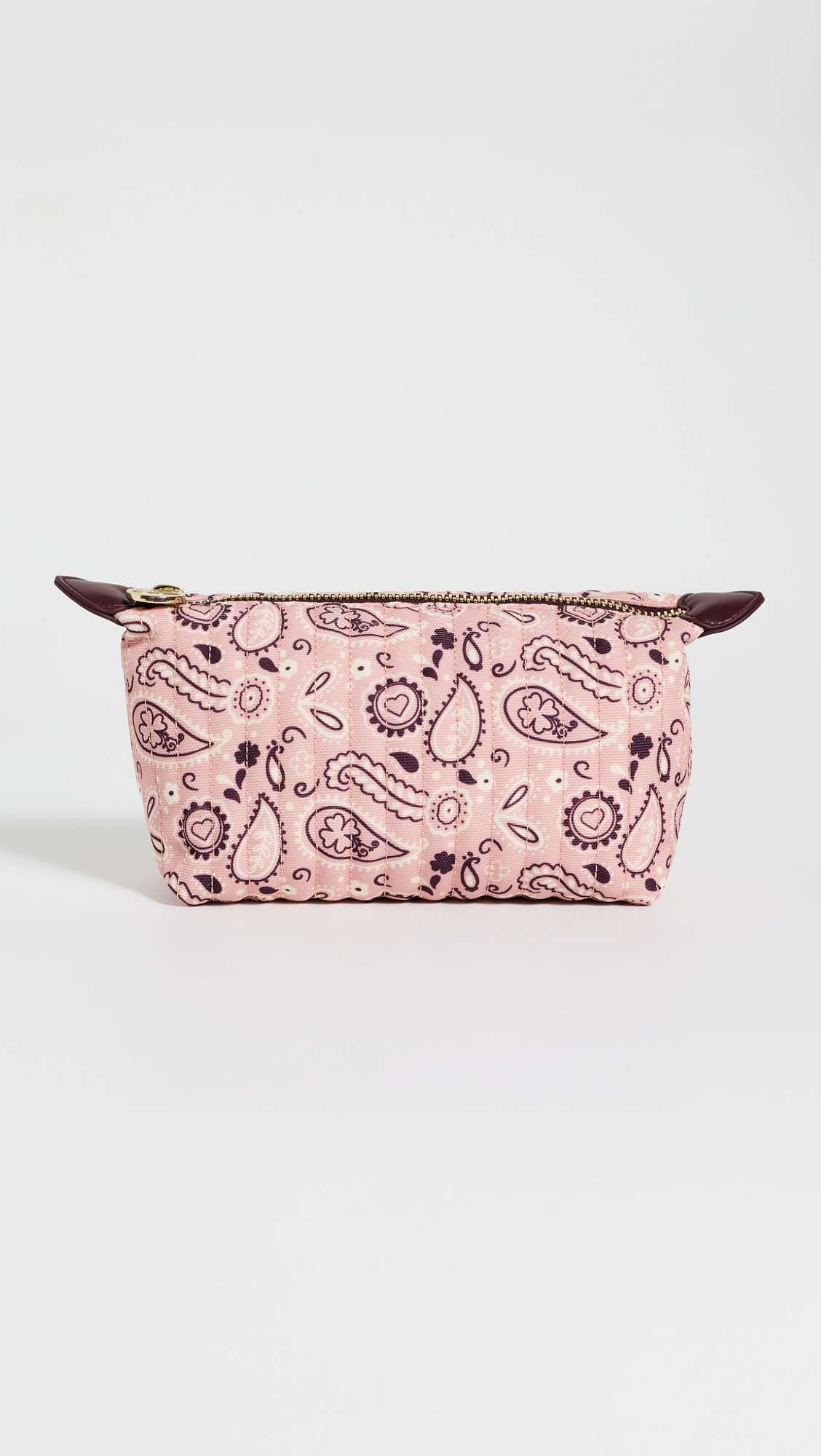 Stoney Clover Lane Quilted Bandana Cosmetic Case Pink Paisley Print One Size | Shopbop
