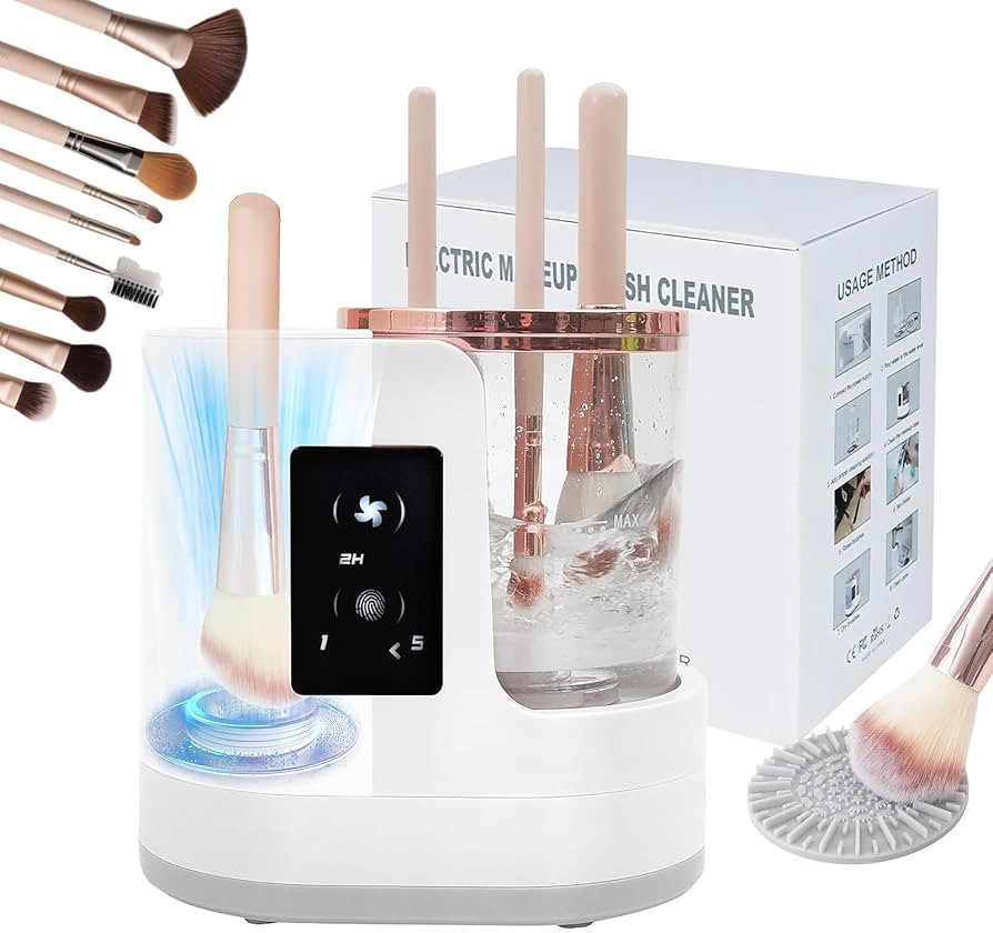 Electric Makeup Brush Cleaner 3-in-1 Automatic Brush Cleaning Machine, Dual-Direction Cleaning, A... | Amazon (US)