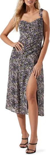 ASTR the Label Floral Tie Strap Midi Dress | Nordstrom | Nordstrom Canada