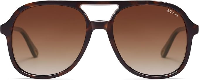 SOJOS Retro Polarized Aviator Sunglasses Womens Mens Classic 70s Vintage Trendy Square Aviators S... | Amazon (US)