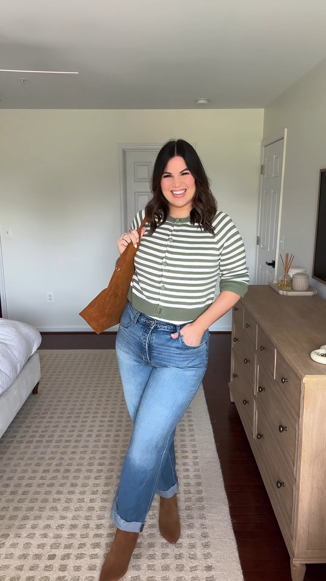 #ad Midsize fall outfit ideas with @shopvanityfair 🍁 fall is just around the corner + their smoothing underwire t-shirt bra is the perfect base layer! It smooths + supports for a flawless look. And Vanity Fair Lingerie is now available at Target! 

Sizes : 
Bra : 38D
Jeans : 16R
Cardigan : large 
Dress : large 
Vest top : large 
Skirt : large 

#ad #VanityFairLingerie #InspiredByYou #TargetPartner #Target @shopvanityfair @Target



#LTKFindsUnder50 #LTKMidsize #LTKStyleTip