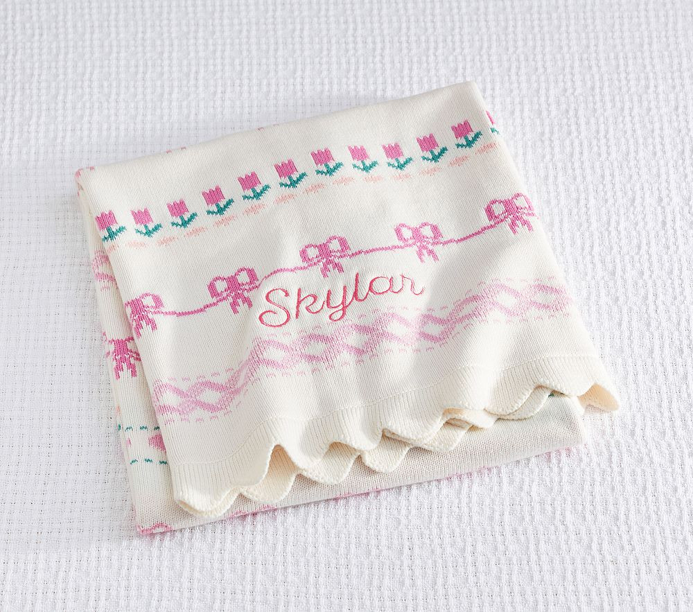 LoveShackFancy Fair Isle Baby Blanket | Pottery Barn Kids