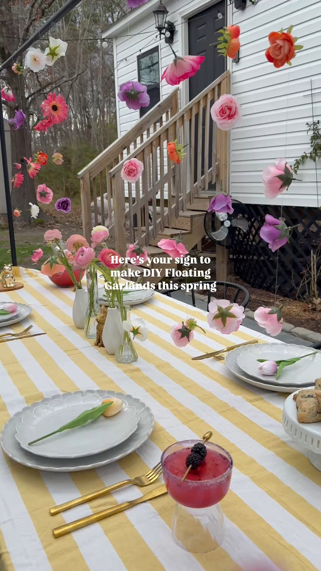 DIY floating garland materials 