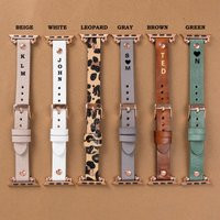 Leather Apple Watch Bands 38mm 40mm 41mm 42mm 44mm 45mm, Iwatch Strap Bracelet For Series 7 6 5 4 3  | Etsy (US)