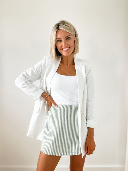 I love throwing on a blazer to elevate a look! This linen one is such a good find from Abercrombie! Wearing XS! Use my code AFLOVERLY for 15% off! 

Loverly Grey, Abercrombie finds, summer outfit ideas

#LTKStyleTip #LTKFindsUnder100 #LTKSaleAlert