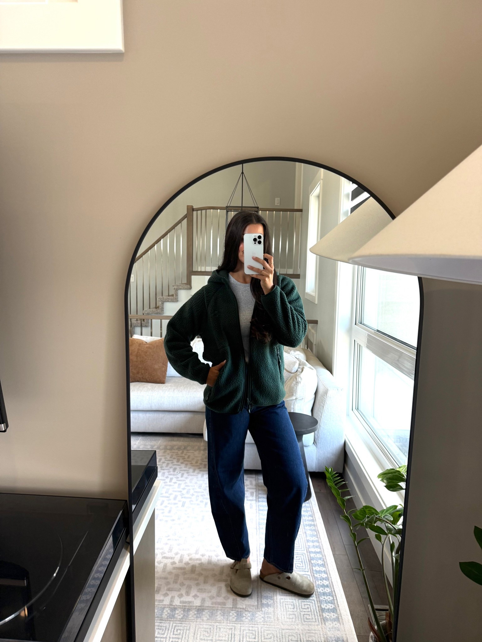 Love the fleece zip up for fall! In medium 