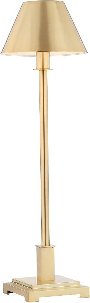 26 Inch Metal Shade LED Table Lamp, Modern Nightstand Lamp for Bedroom Living Room Office Bookcas... | Amazon (US)