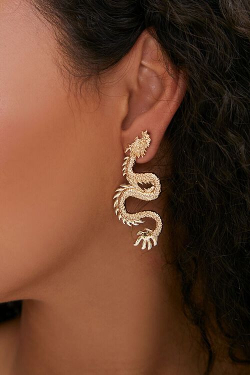 Dragon Pendant Drop Earrings | Forever 21 (US)