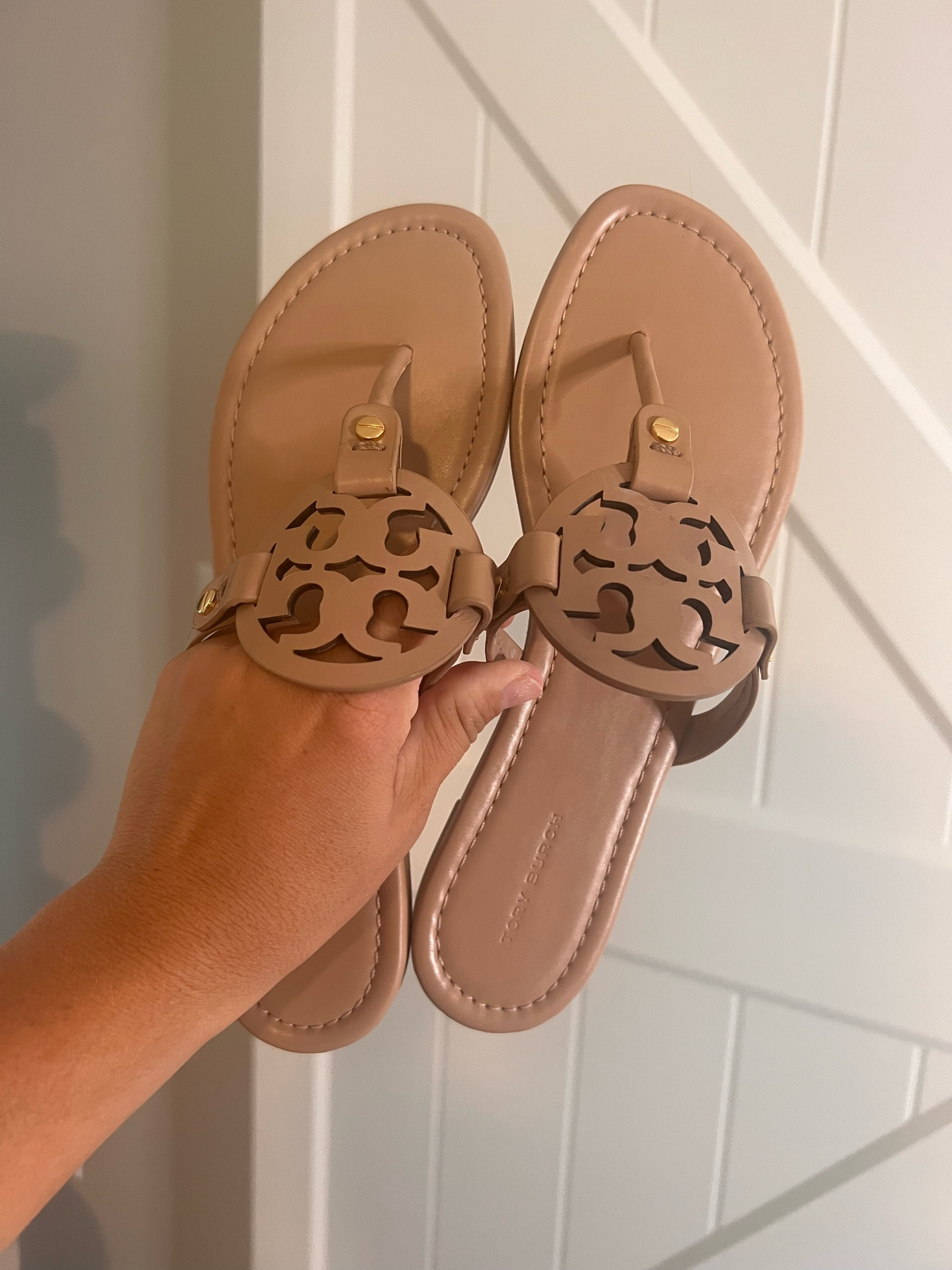 Neutral sandal women’s
Tory Burch Miller sandals 
Flat sandal 
No heel sandal
Nude sandal


#LTKWedding #LTKShoeCrush