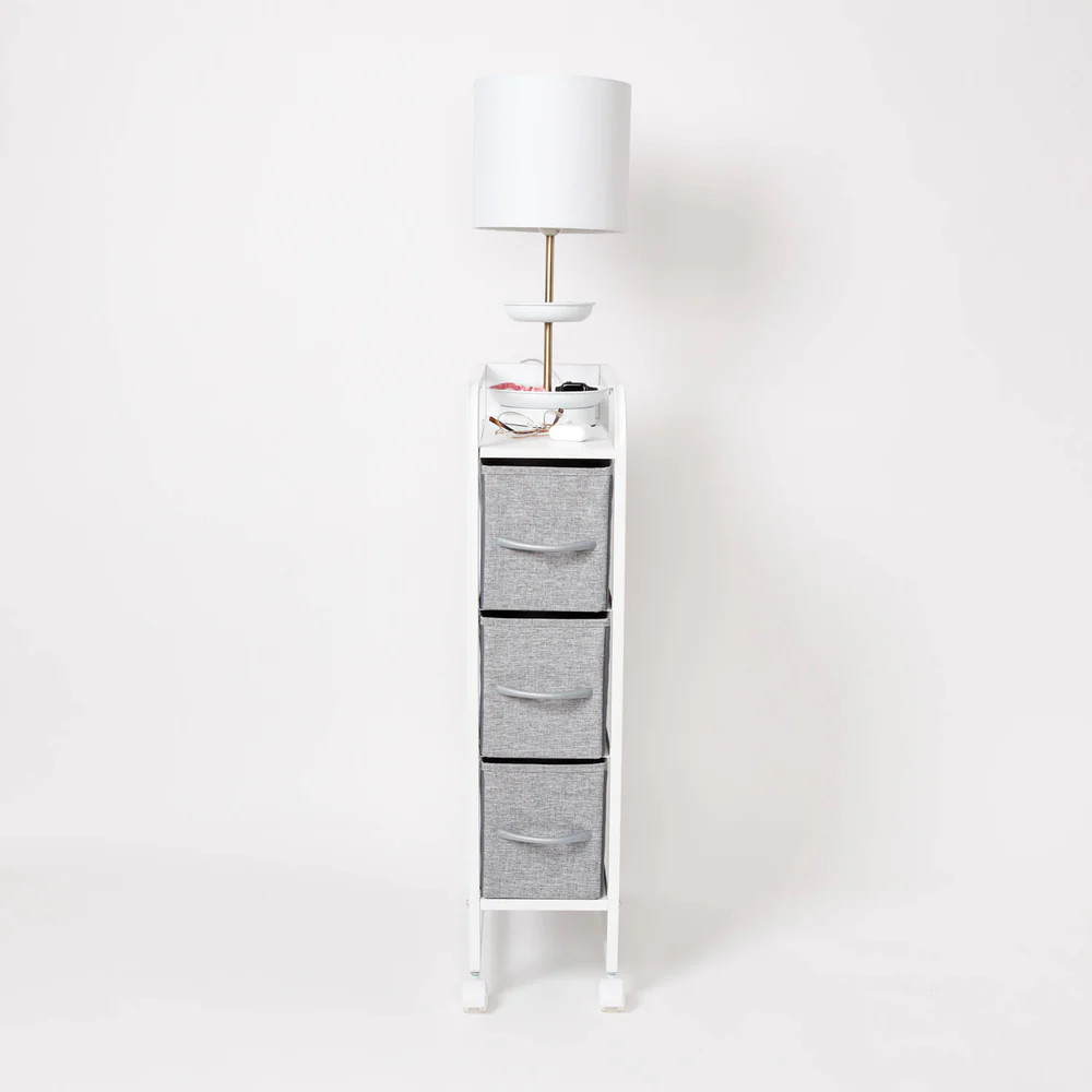 Narrow 3 Drawer Cart on Wheels | Dormify