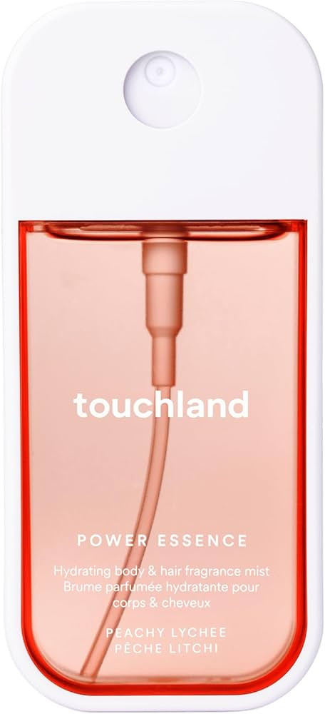 Touchland Power Essence Hydrating Body & Hair Fragrance, Peachy Lychee, 2 FL. OZ. Travel Size Bod... | Amazon (US)