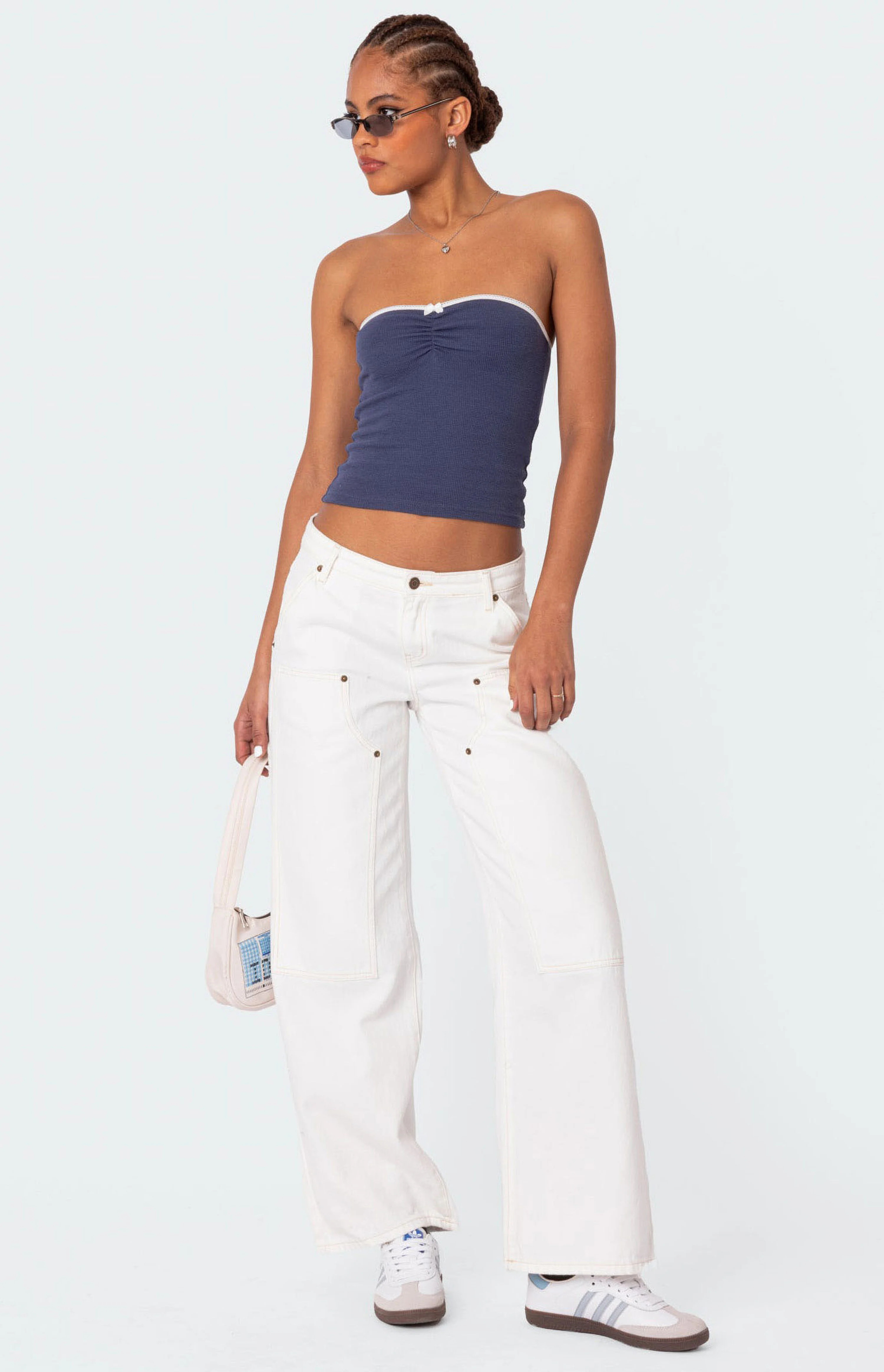 Edikted Ayla Low Rise Carpenter Jeans | PacSun