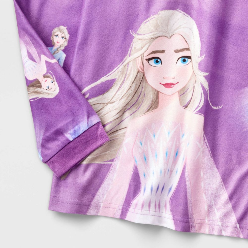 Girls' Disney Frozen 2pc Pajama Set with Socks - Purple | Target