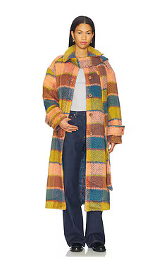 Free People Dalton Wool Coat in Coral from Revolve.com | Revolve Clothing (Global)