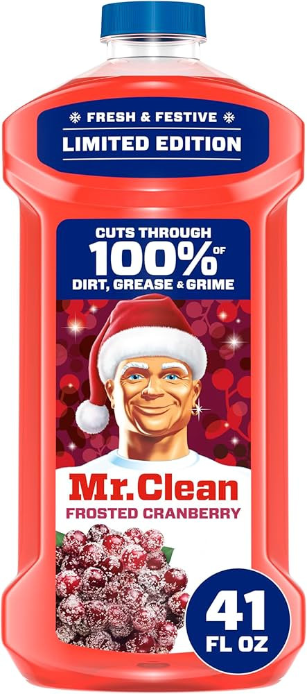 Mr. Clean All Purpose Cleaner, Cleaning Liquid, Frosted Cranberry, 41oz | Amazon (US)