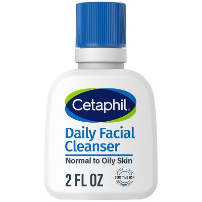 Cetaphil Daily Face Wash Cleanser for Normal to Oily Skin - Travel Size - 2 fl oz: Hypoallergenic, Paraben-Free, Sulfate-Free, Noncomedogenic | Target