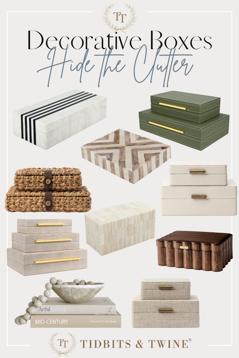 Decorative storage boxes for nightstands, coffee tables + shelves  #amazonfinds #amazonhome #decorativebox #bookbox #bonebox 

 #LTKmomlife #LTKOver40 #LTKHome