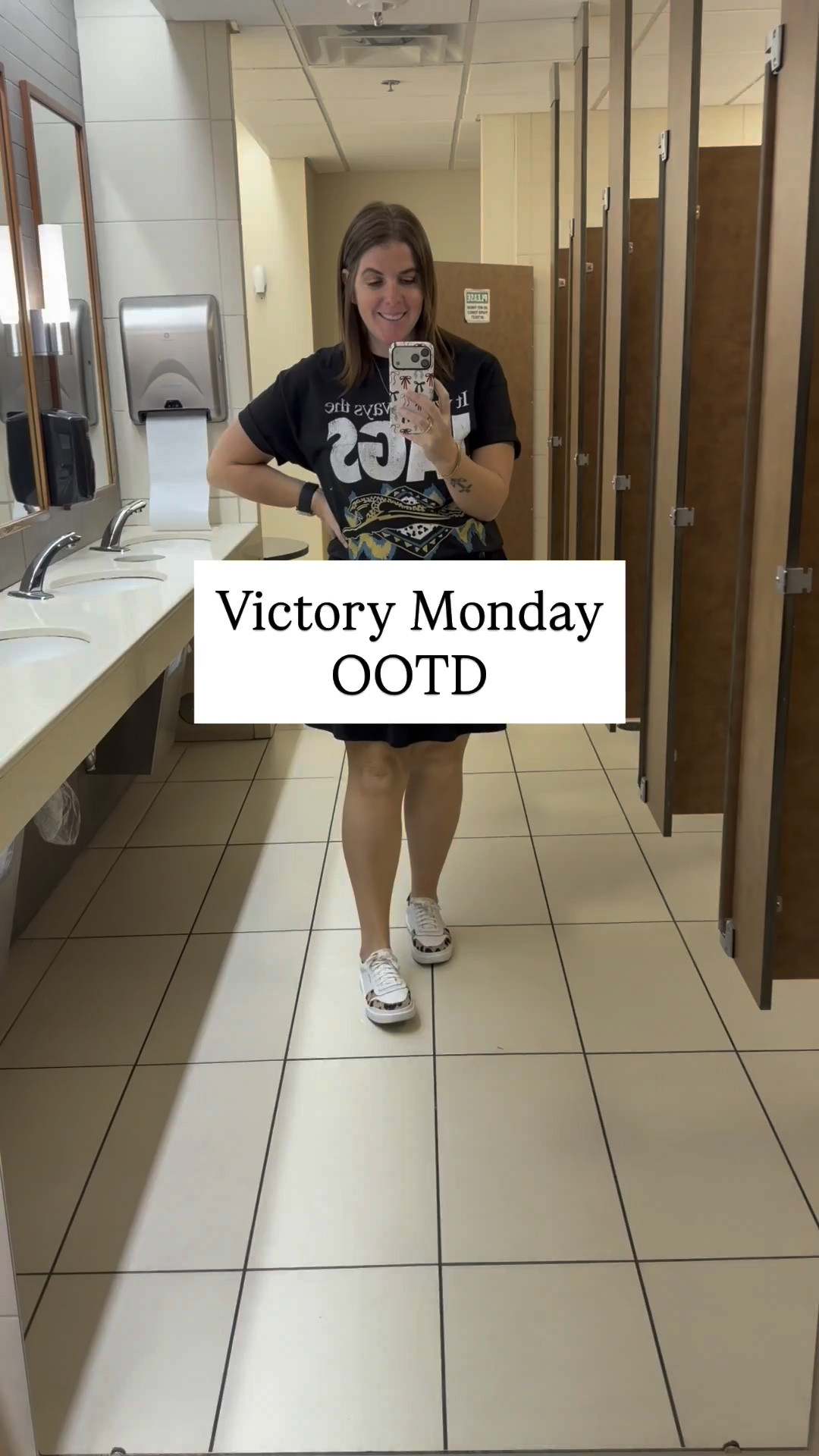  Victory Monday OOTD! The tee is from 8103 Clothing here in Jax (check out their site), skirt is from Amazon and sneakers are Cole Haan! 

#LTKootd #LTKdayinmylife #LTKWorkwear
