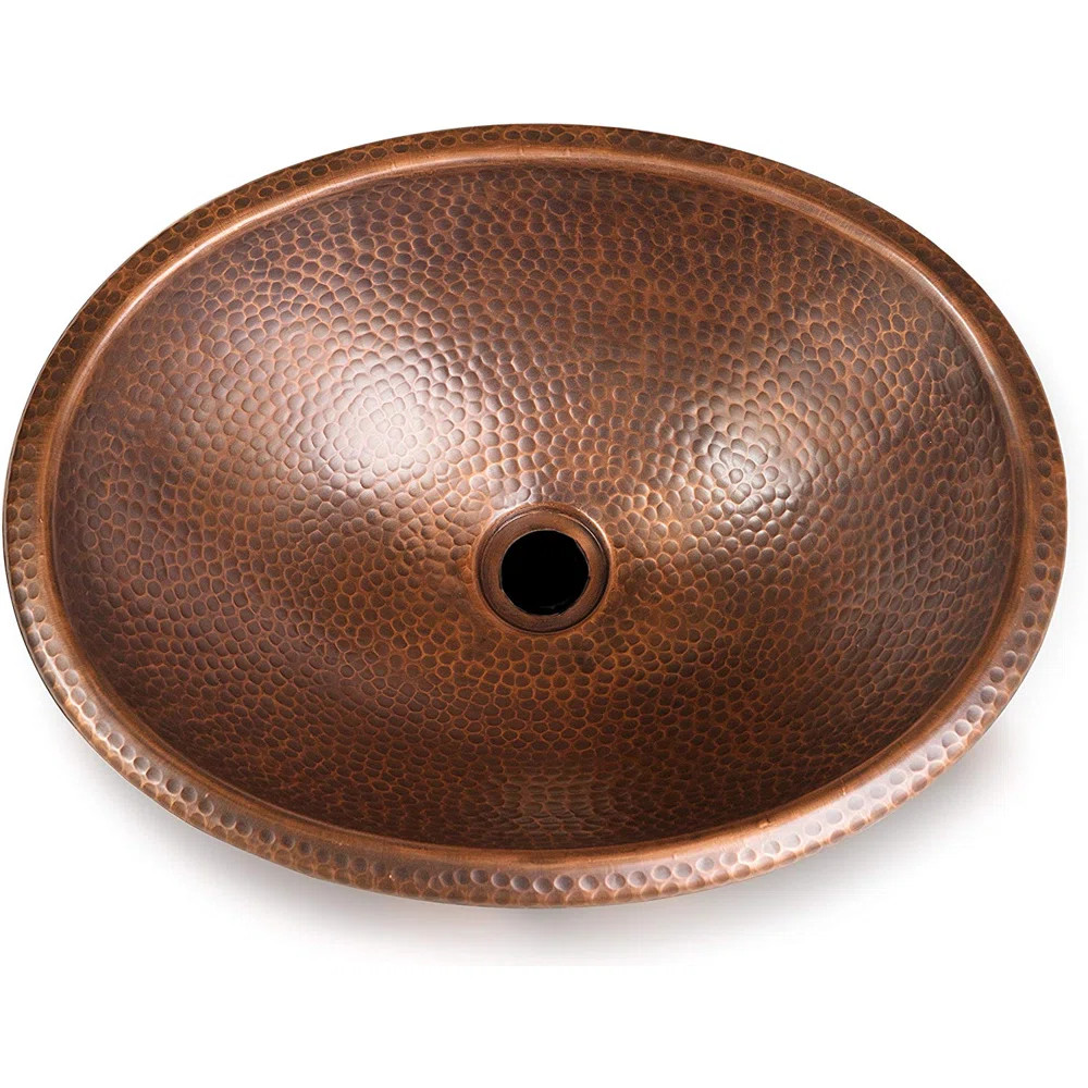 Monarch Abode Monarch Abode 17'' Copper Oval Drop-In Bathroom Sink | Wayfair | Wayfair North America