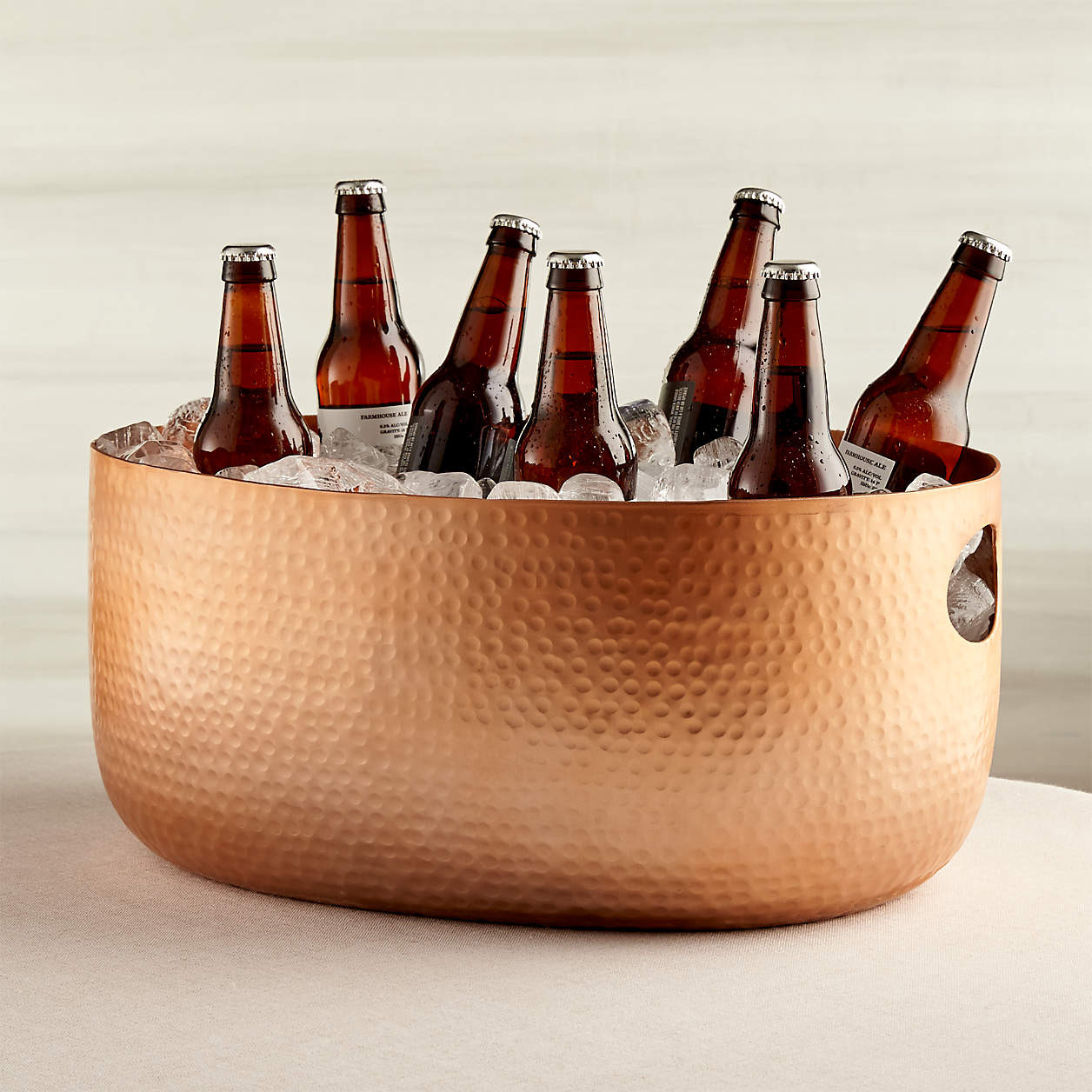 Bash Silver Beverage Tub + Reviews | Crate & Barrel | Crate & Barrel