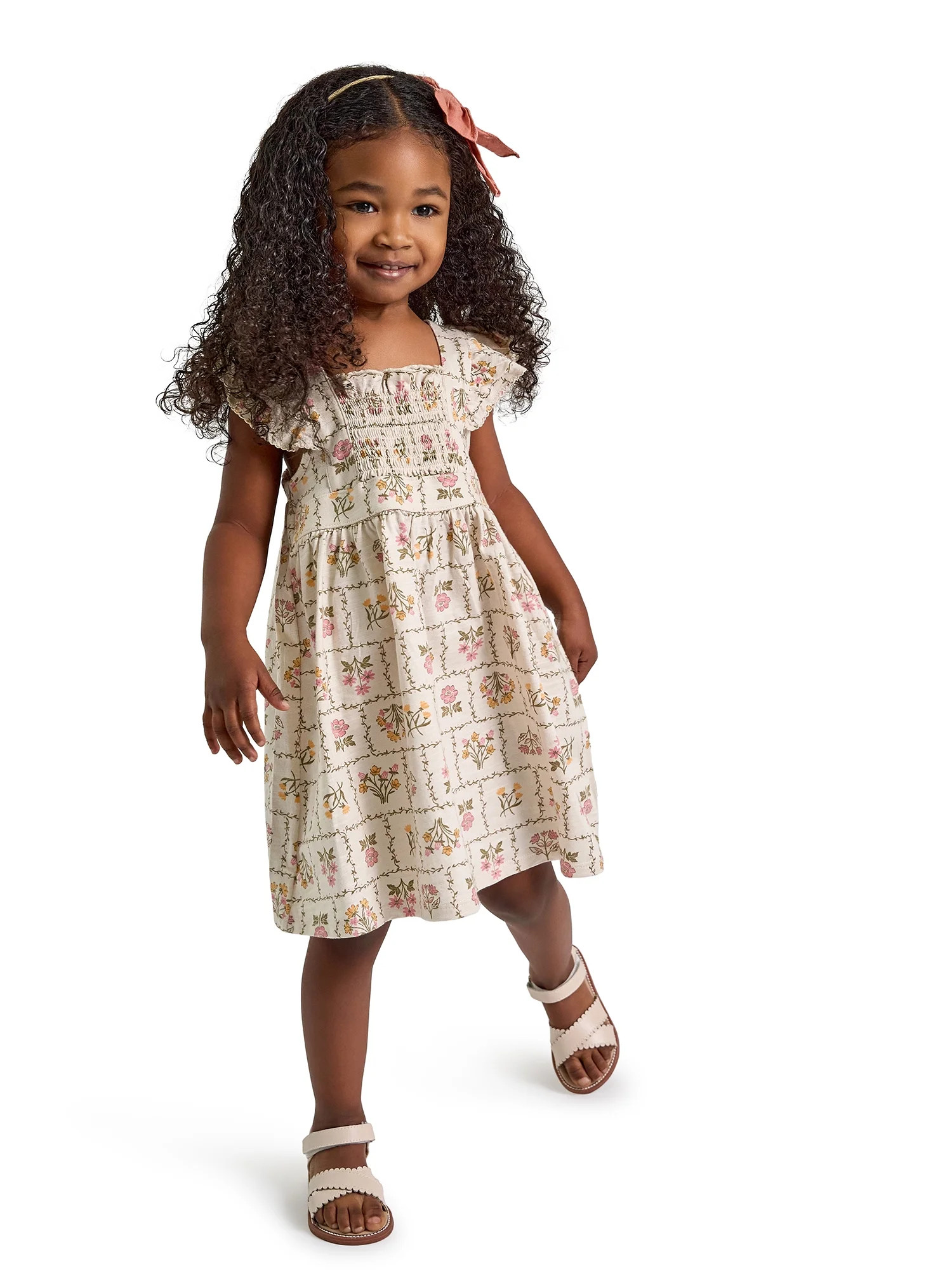 Modern Moments by Gerber Toddler Girl Smocked Pinafore Dress, Sizes 12 Months - 5T | Walmart (US)