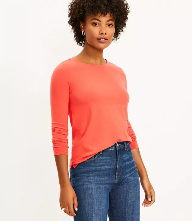 Long Sleeve Everyday Tee | LOFT