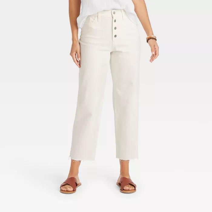 Women's High-Rise Vintage Straight Cropped Jeans - Universal Thread™ | Target
