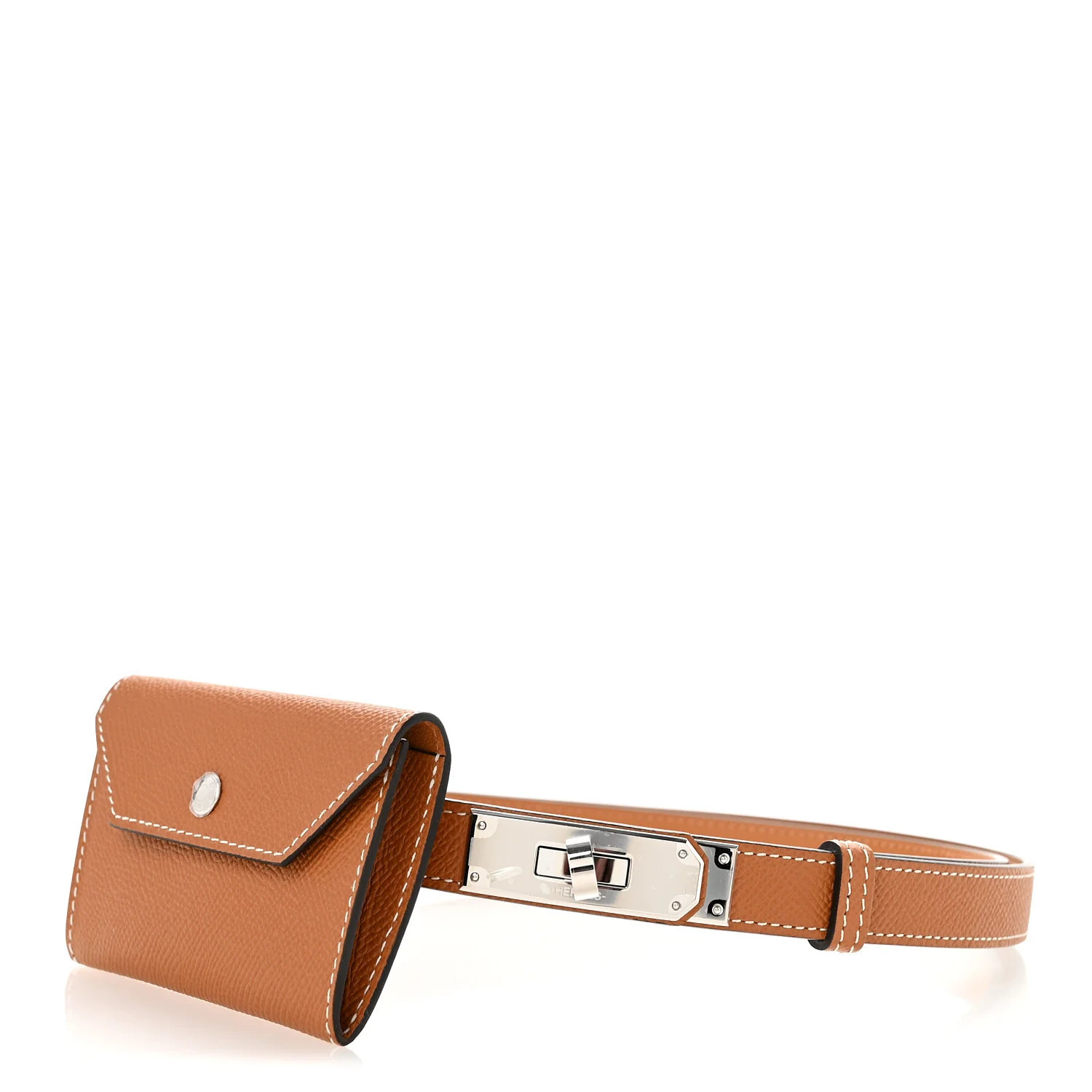 Epsom Kelly Pocket Belt Gold | FASHIONPHILE (US)