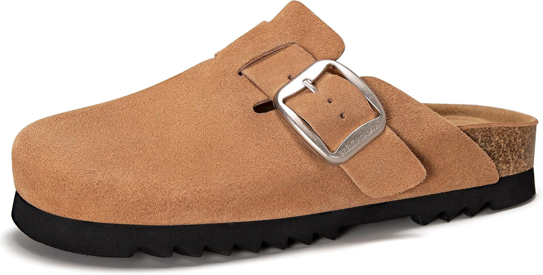 Suede Clogs for Women Leather Mules Slip-on Sandals Men's Potato Shoes | Amazon (US)