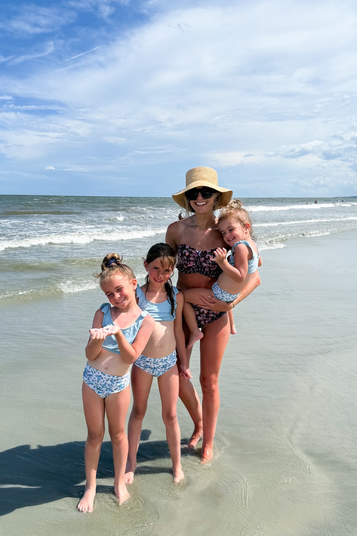 Last day at the beach! I’ll match my kids as long as they’ll let me — easier to keep track of them that way!

And I love my suit today — XS in both pieces. This hat is also a summer need & these sunnies are my favs!



#LTKSeasonal #LTKFamily #LTKTravel