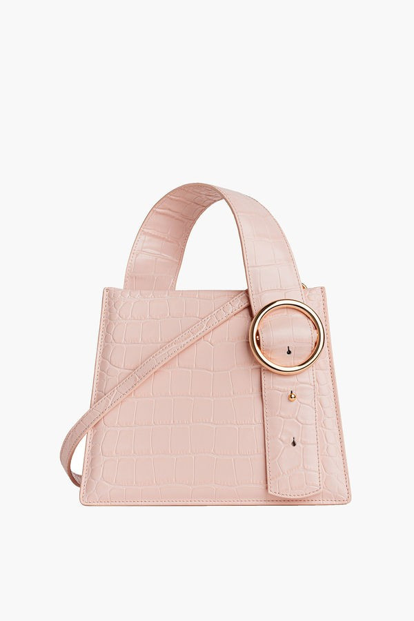 Blush Crocodile Enchanted Top Handle Bag | Tuckernuck (US)