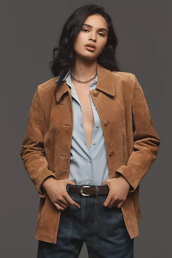 RUMORED Yellowstone Suede Jacket | Anthropologie (US)