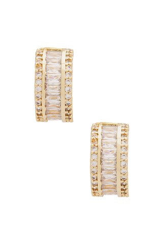 Sallie Earrings in Clear | Revolve Clothing (Global)