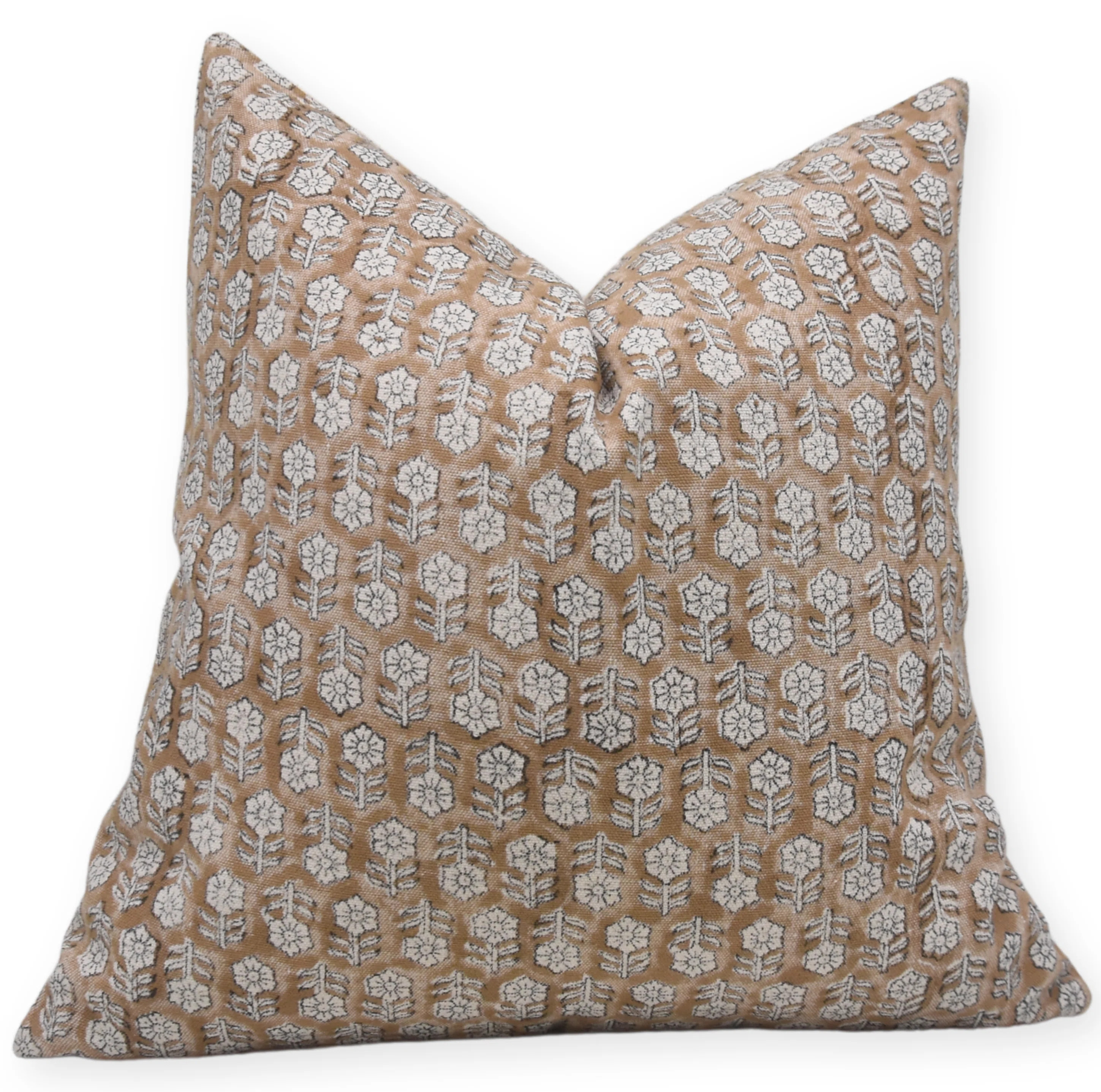 fabdivine Block Printed Pillow Cover Handmade Cotton Decorative Cushion- Tulsi Buti | Wayfair North America