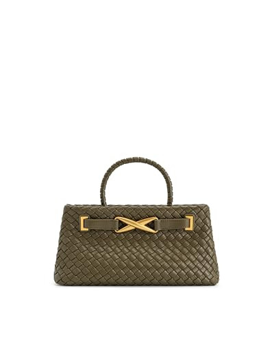 JW PEI Women's Elora Woven Tote Bag - Dark Olive | Amazon (US)