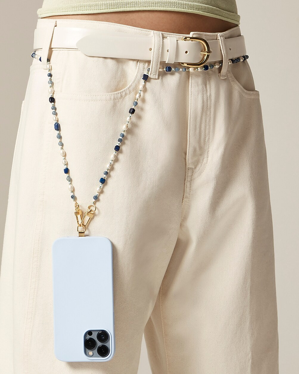 Beaded crossbody phone chain | J. Crew US