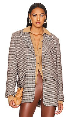 ASTR the Label Pauline Blazer in Brown & Cream from Revolve.com | Revolve Clothing (Global)