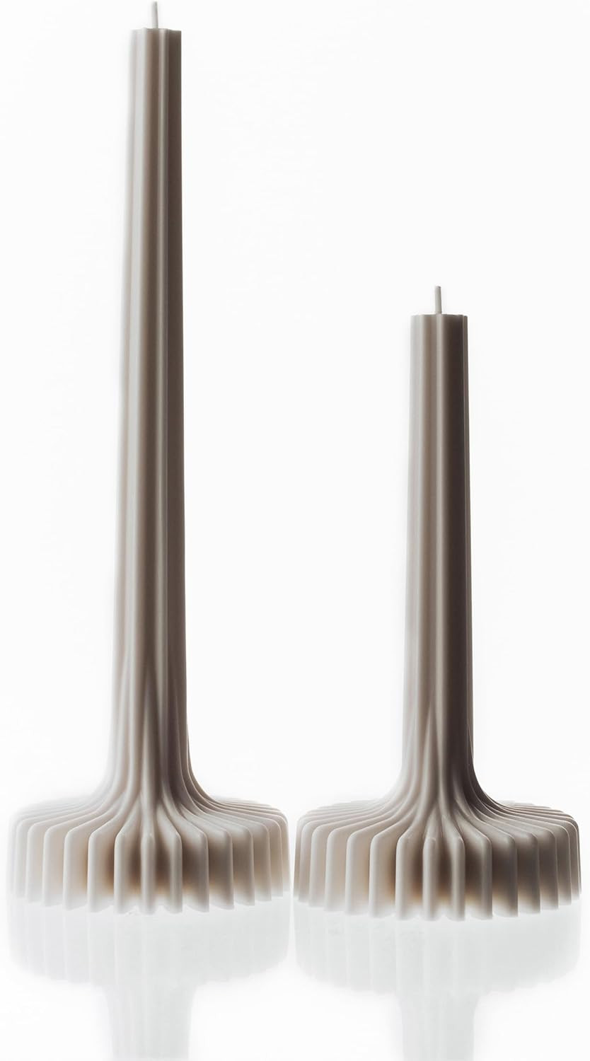 LAWA Set of 2 Vase Candle - Beautiful Handmade Pillar Unscented Soy Wax Candle Elegant Aesthetic ... | Amazon (US)