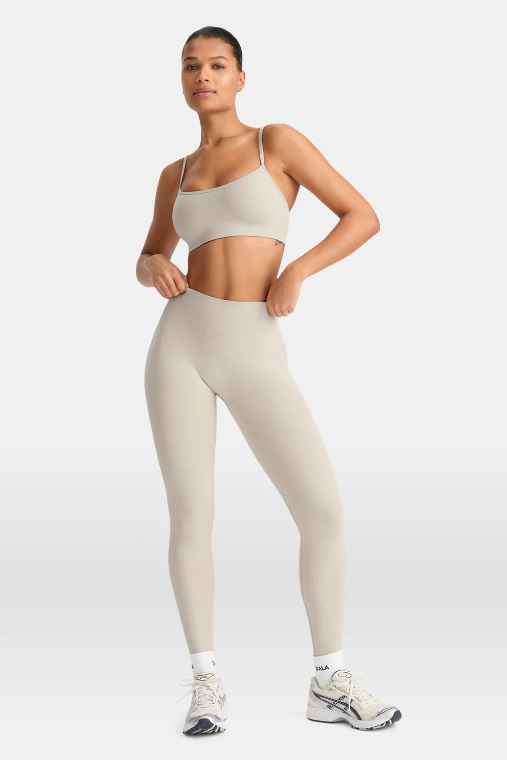 Sculpt Seamless Scrunch Legging - Chai Marl | TALA (UK)