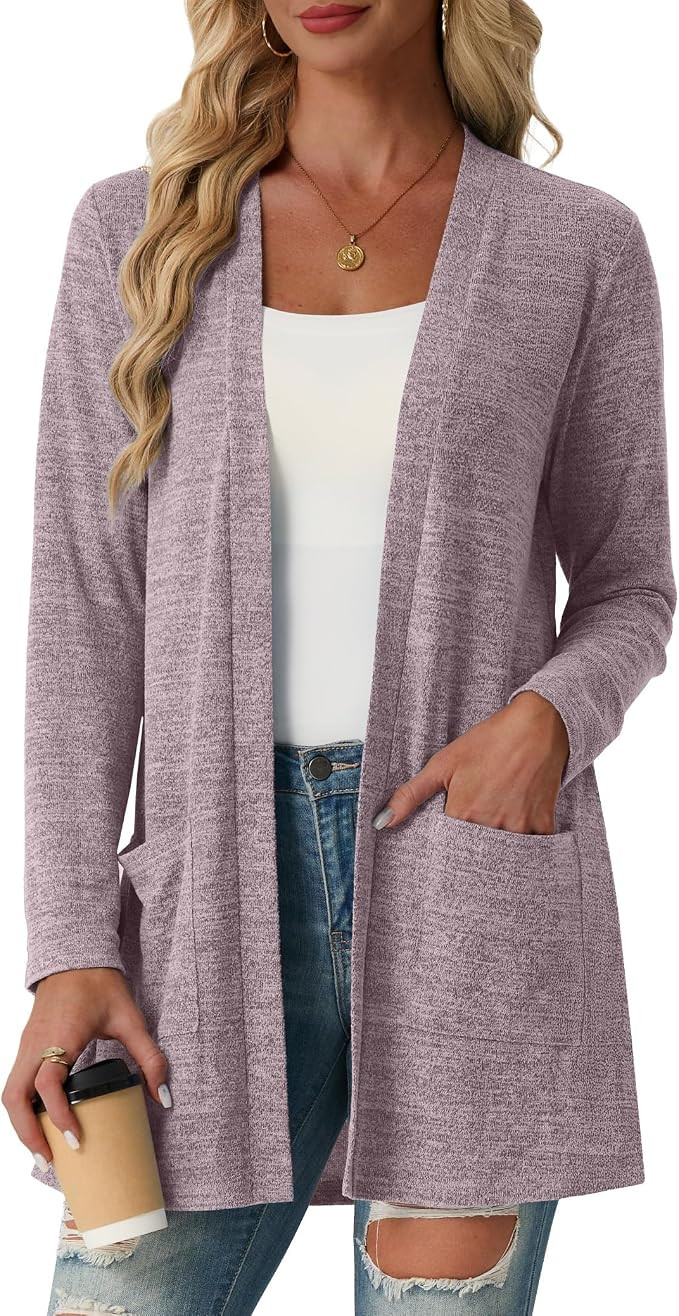 Lepunuo Lightweight Cardigan Sweaters for Women Long Sleeve Cardigans | Amazon (US)