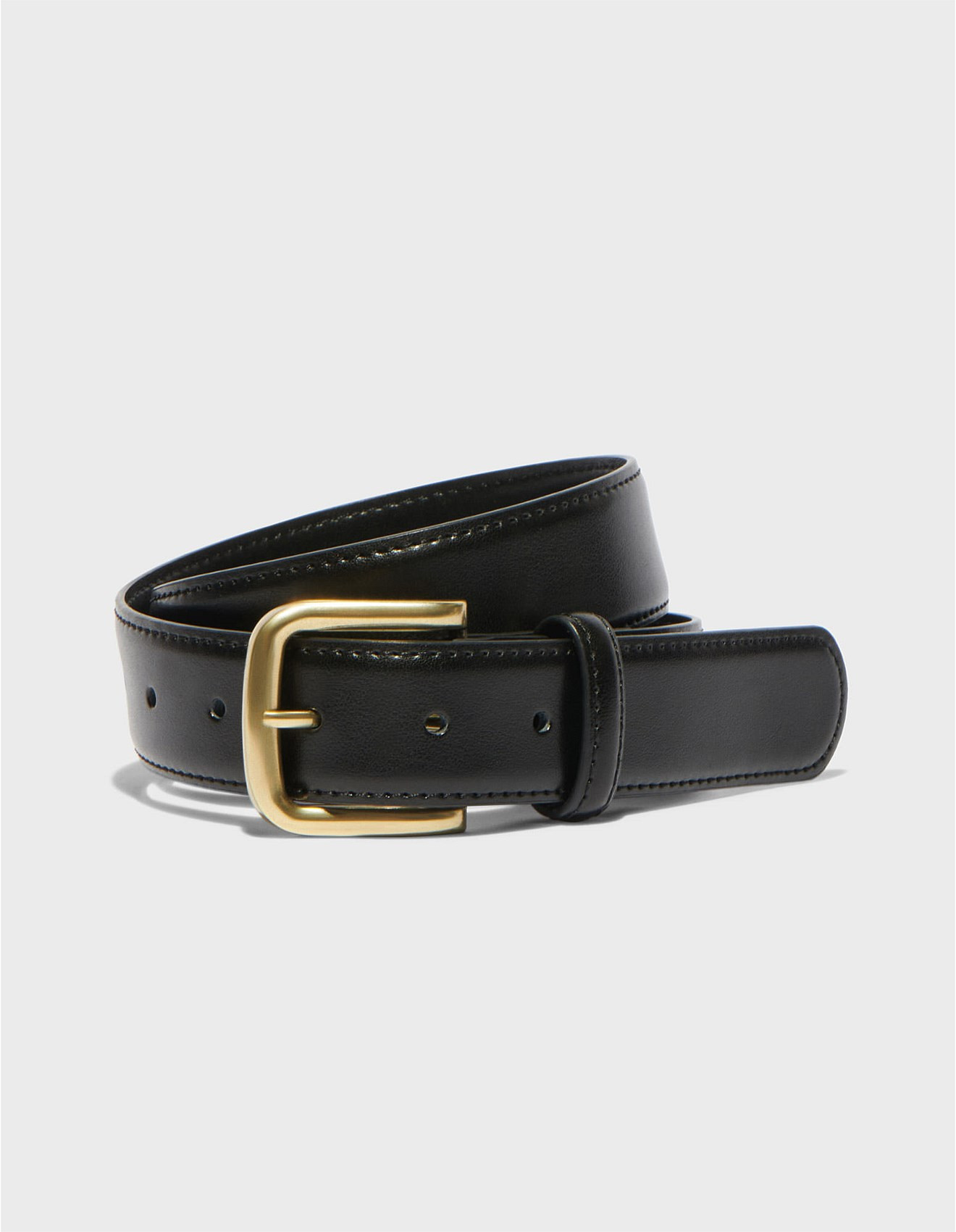 LEATHER BOYFRIEND BELT | David Jones (Australia & New Zealand)