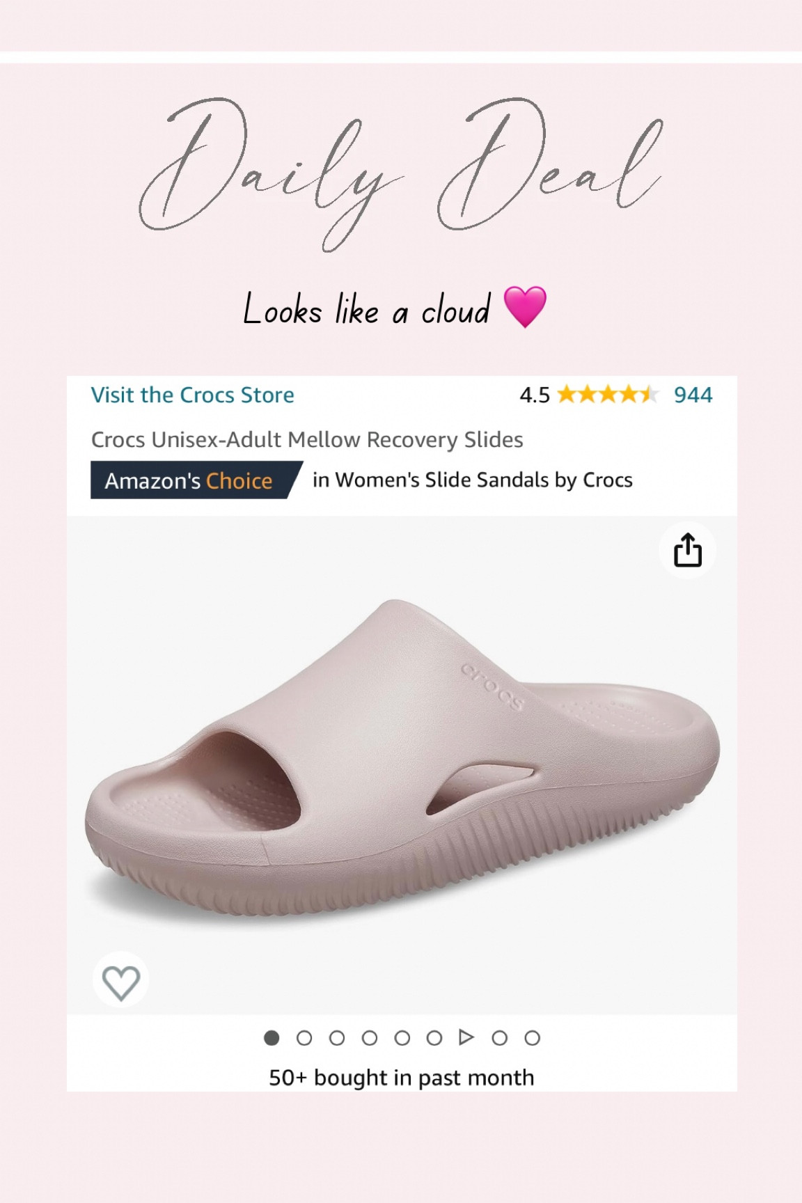 Cloud sandal! #crocs

#LTKsalealert #LTKGiftGuide #LTKxPrime
