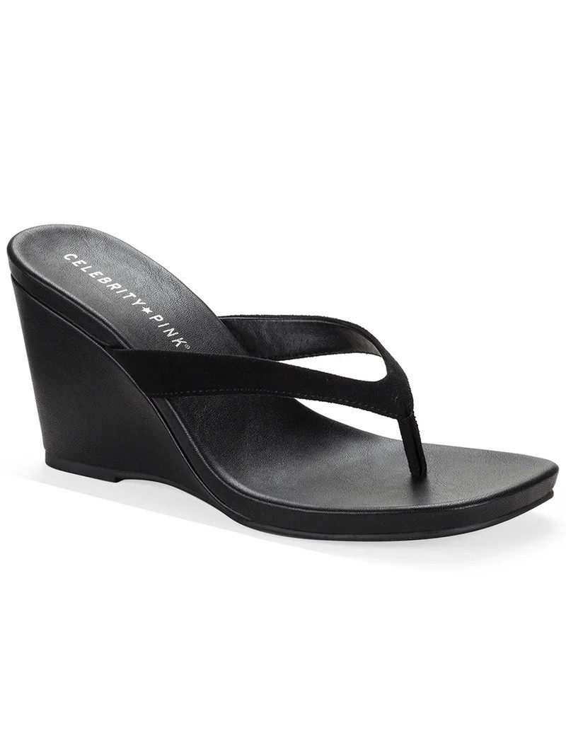 Celebrity Pink Women's Yonita Thong Wedge Sandal