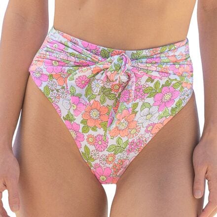 Flower Power Suzane High Rise/Leg Bikini Bottom - Women's | Backcountry