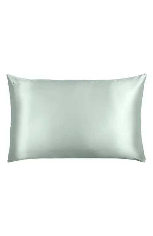 BLISSY Mulberry Silk Pillowcase in Matcha at Nordstrom, Size King | Nordstrom