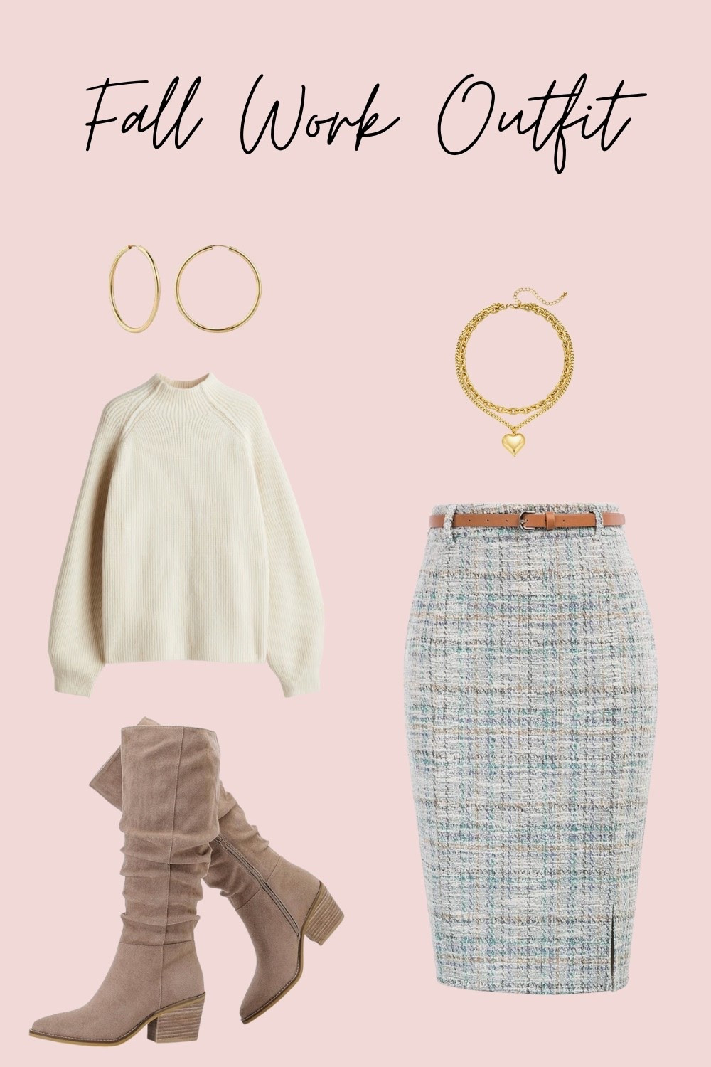Fall wear. Fall Fashion. Fall Fashion. Fashion. Fall Outfit. Boots. Sweater. Slacks. Work outfit. Booties. Ankle boots. Accessories. Earrings. Chain. 

#LTKStyleTip #LTKWorkwear #LTKSeasonal