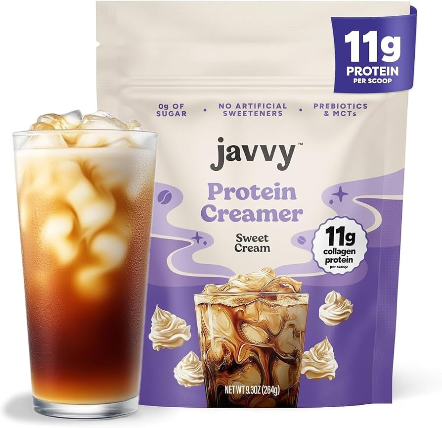 Javvy Protein Coffee Creamer, Sweet Cream, 1 Pack | Amazon (US)