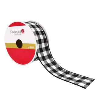 1.5" Wired Checkered Ribbon by Celebrate It™ Christmas | Michaels Stores